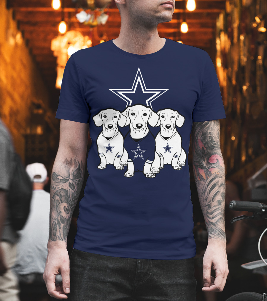Cowboys Dachshund Trio T-Shirt