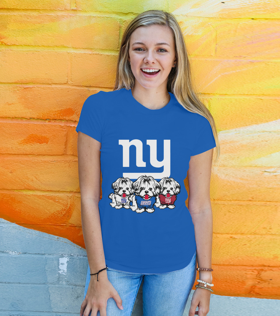 New York Giants Shih Tzu T-Shirt