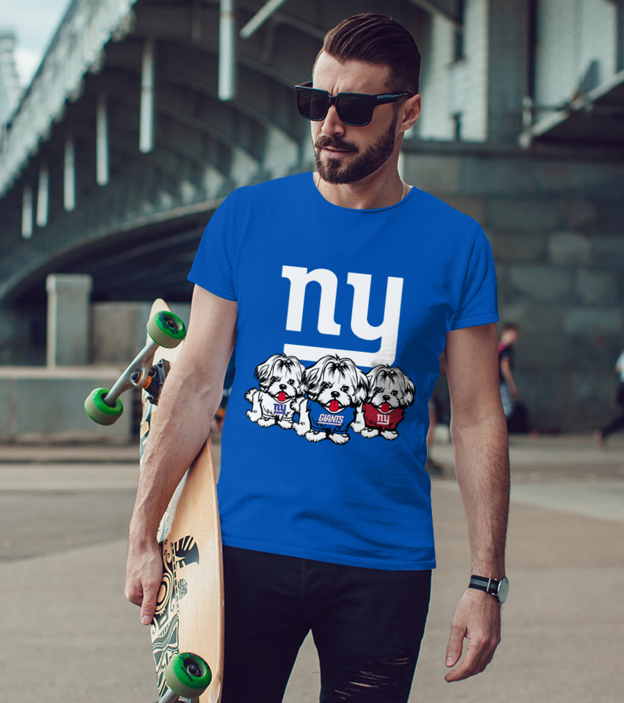 New York Giants Shih Tzu T-Shirt