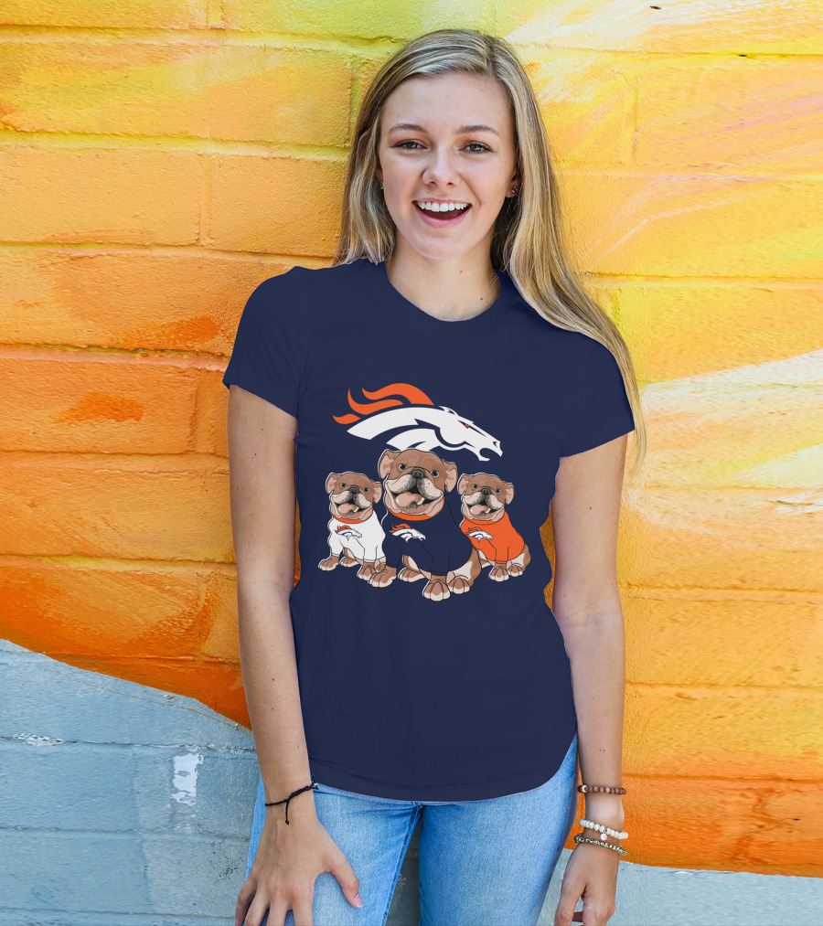 Denver Broncos Bulldog Trio T-Shirt