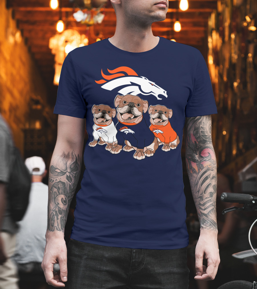 Denver Broncos Bulldog Trio T-Shirt