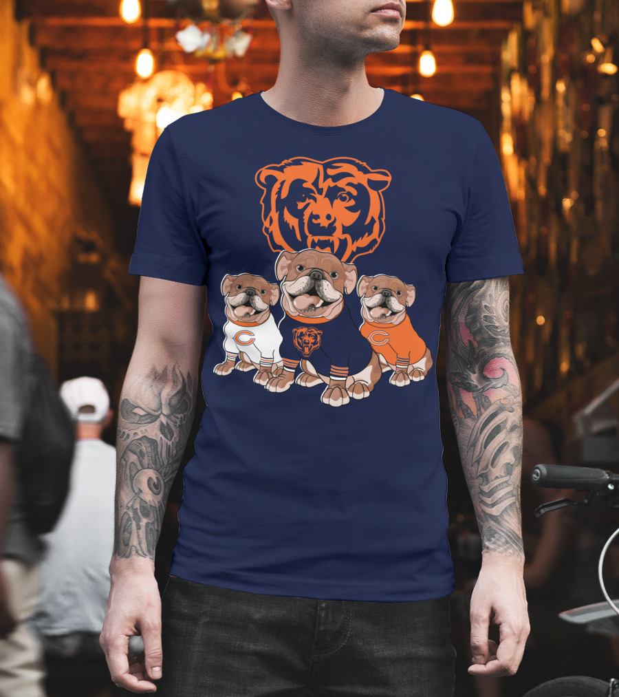 Chicago Bears Bulldog Trio T-Shirt