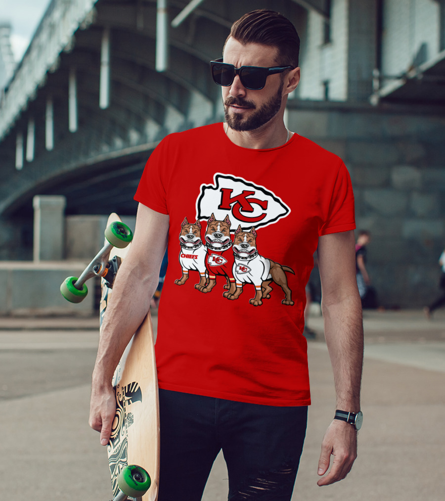 Kansas City Chiefs Pitbull Trio T-Shirt