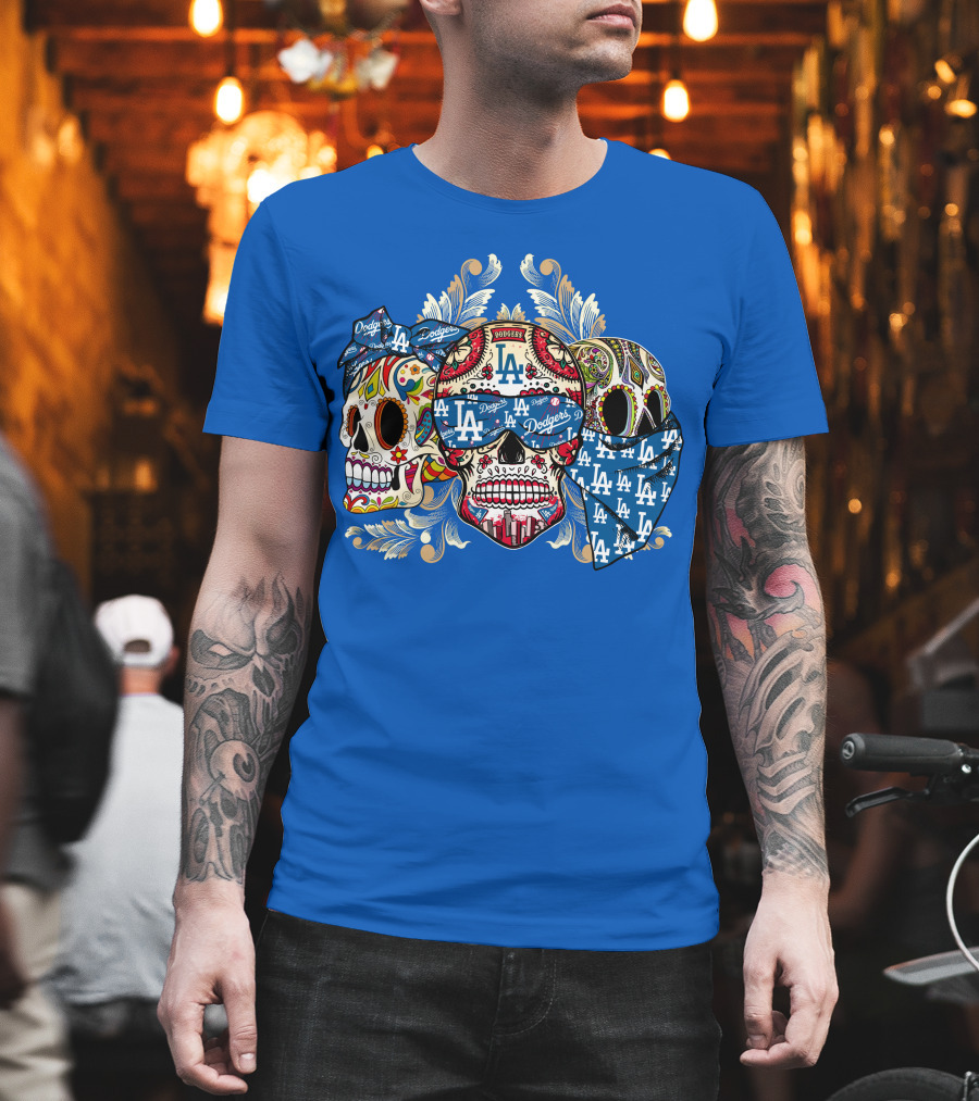 La Dodgers Sugar Skull Trio T-Shirt