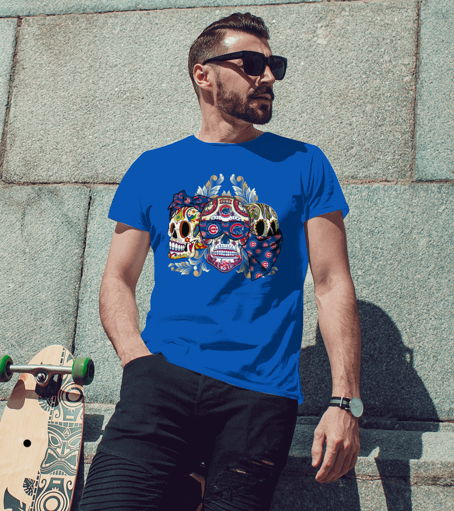 Cubs Sugar Skull T-Shirt