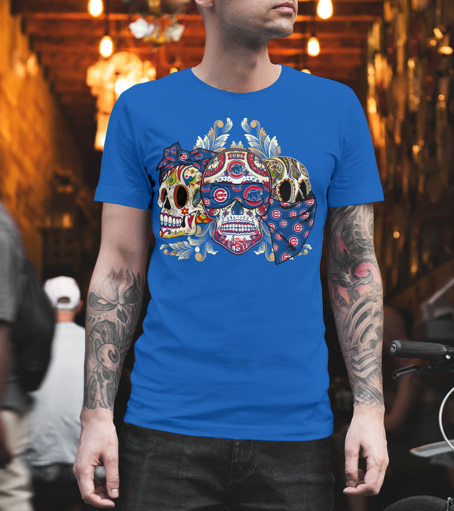 Cubs Sugar Skull T-Shirt