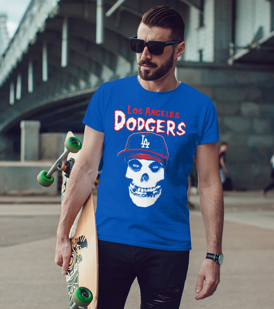 Los Angeles Dodgers Skull T-Shirt
