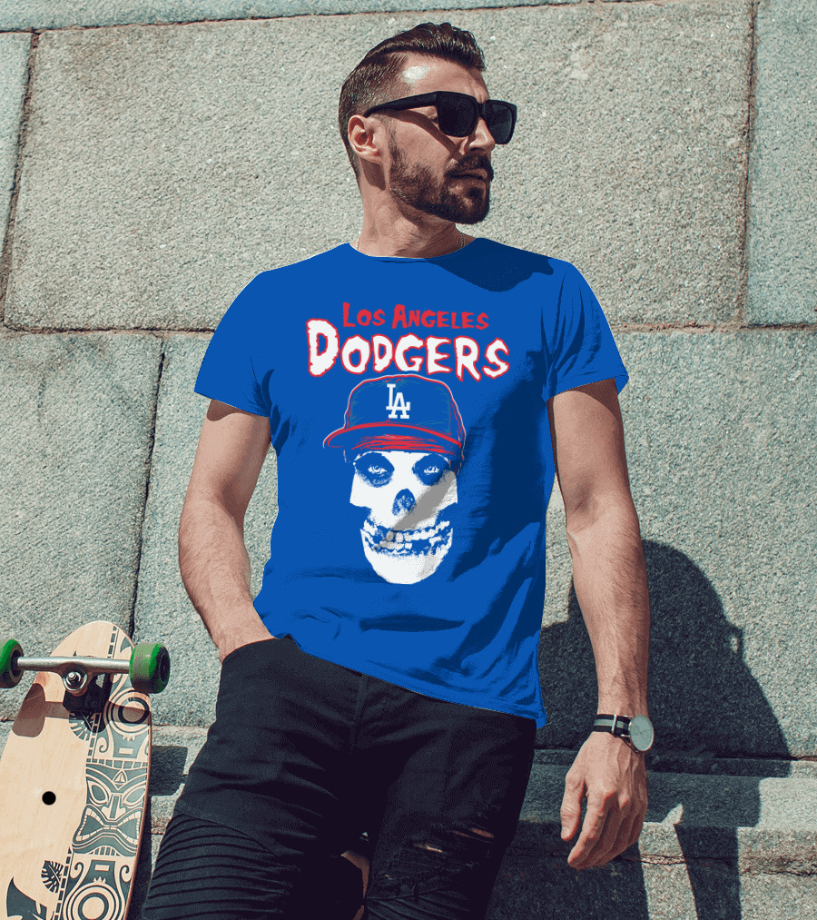 Los Angeles Dodgers Skull T-Shirt