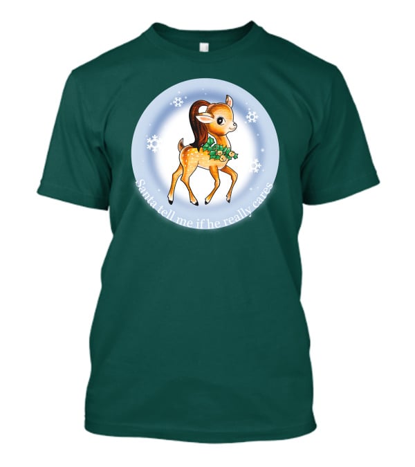Santa Tell Me If He Really Cares Ariana Grande Merch T-Shirt