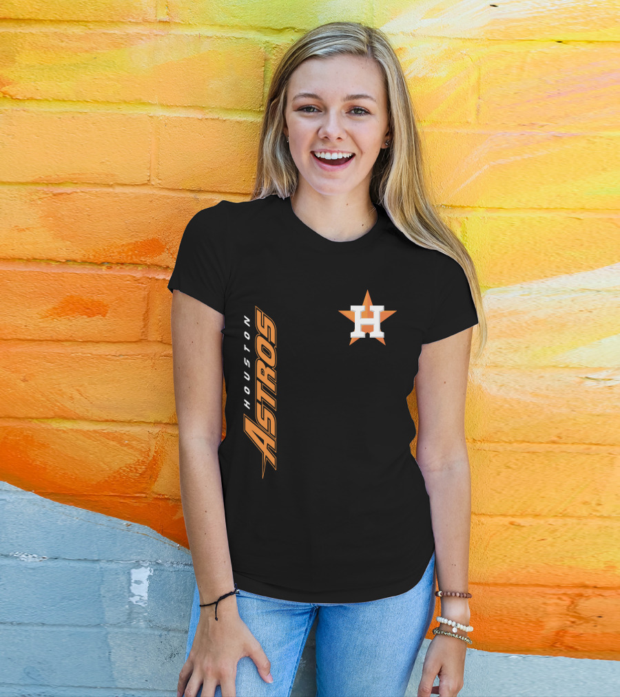 Houston Astros Mlb Team Logo H Star T-Shirt