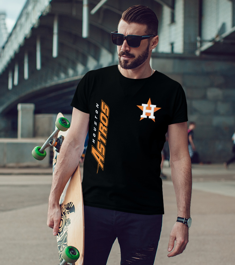 Houston Astros Mlb Team Logo H Star T-Shirt