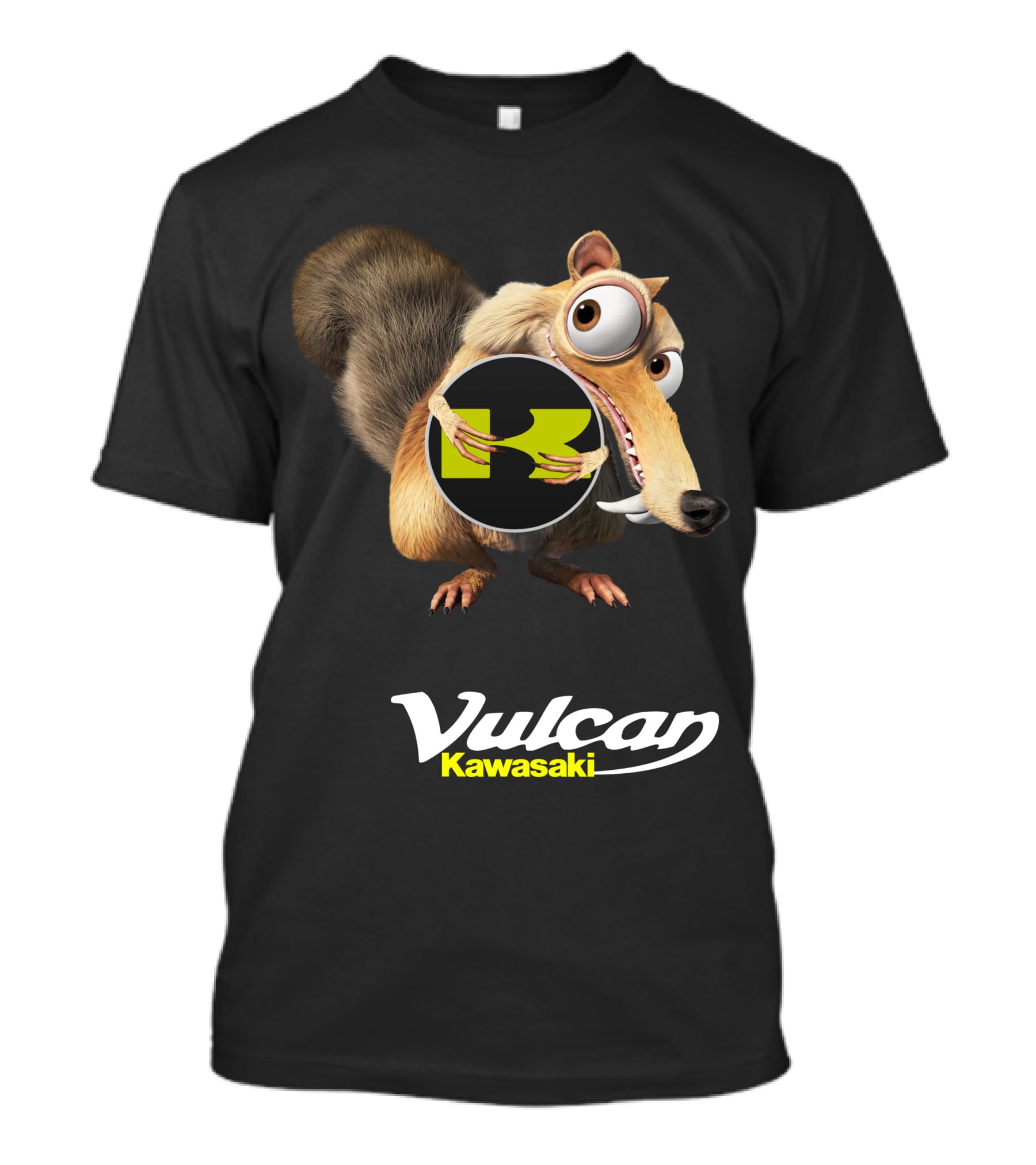 Vulcan Kawasaki Character Embracing T-Shirt