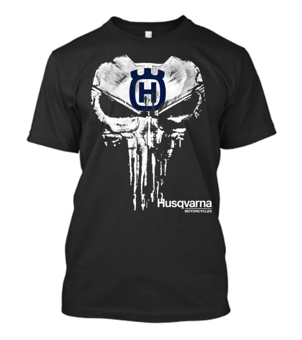 Husqvarna Motorcycles Punisher Skull T-Shirt