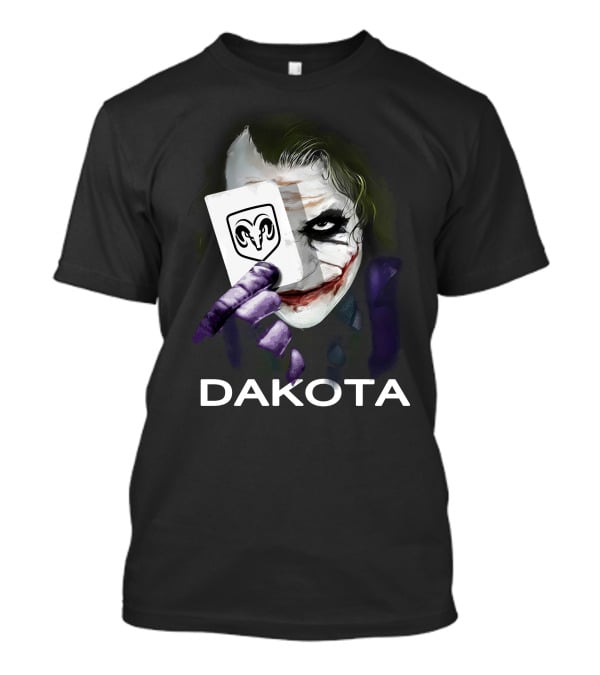 Joker Holding Ram Card Dakota T-Shirt