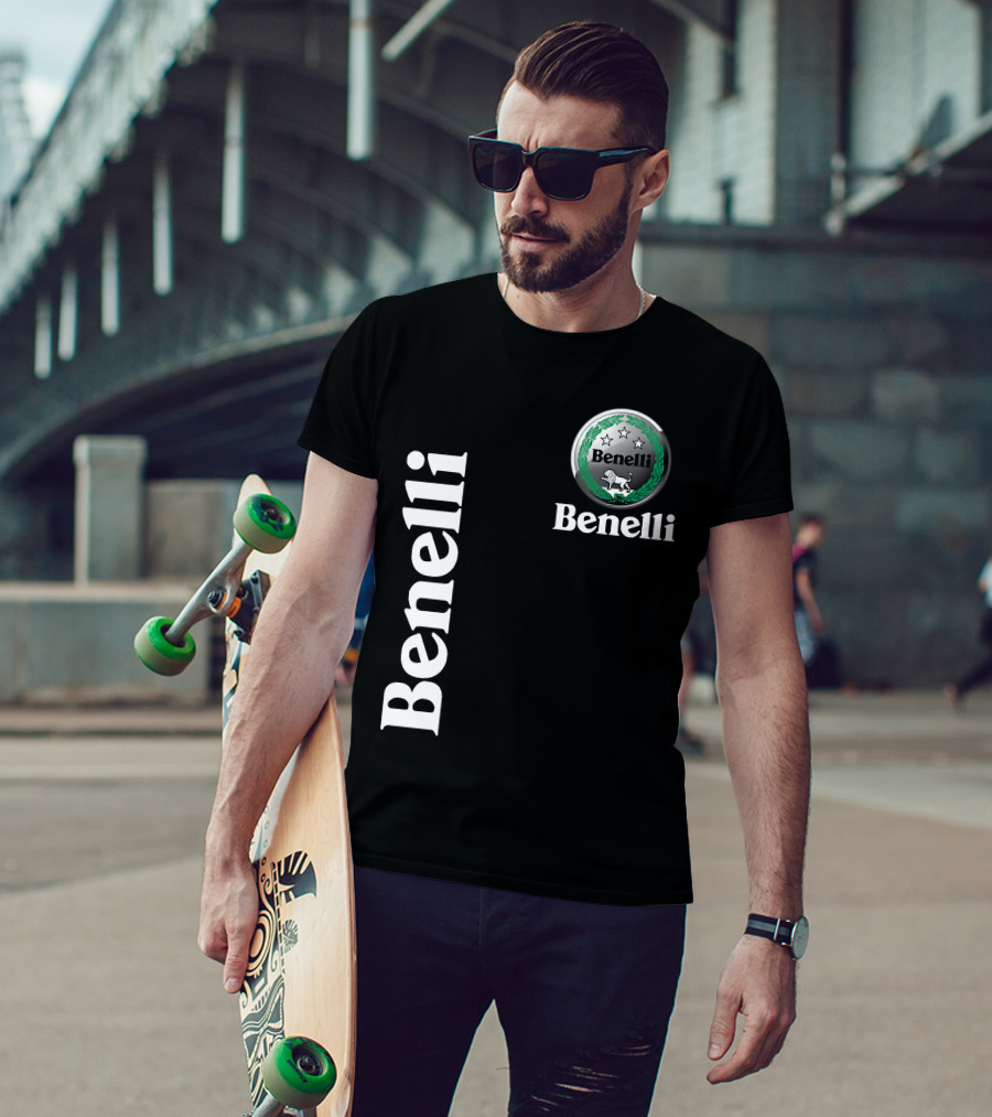 Benelli Logo With Stars Lion T-Shirt