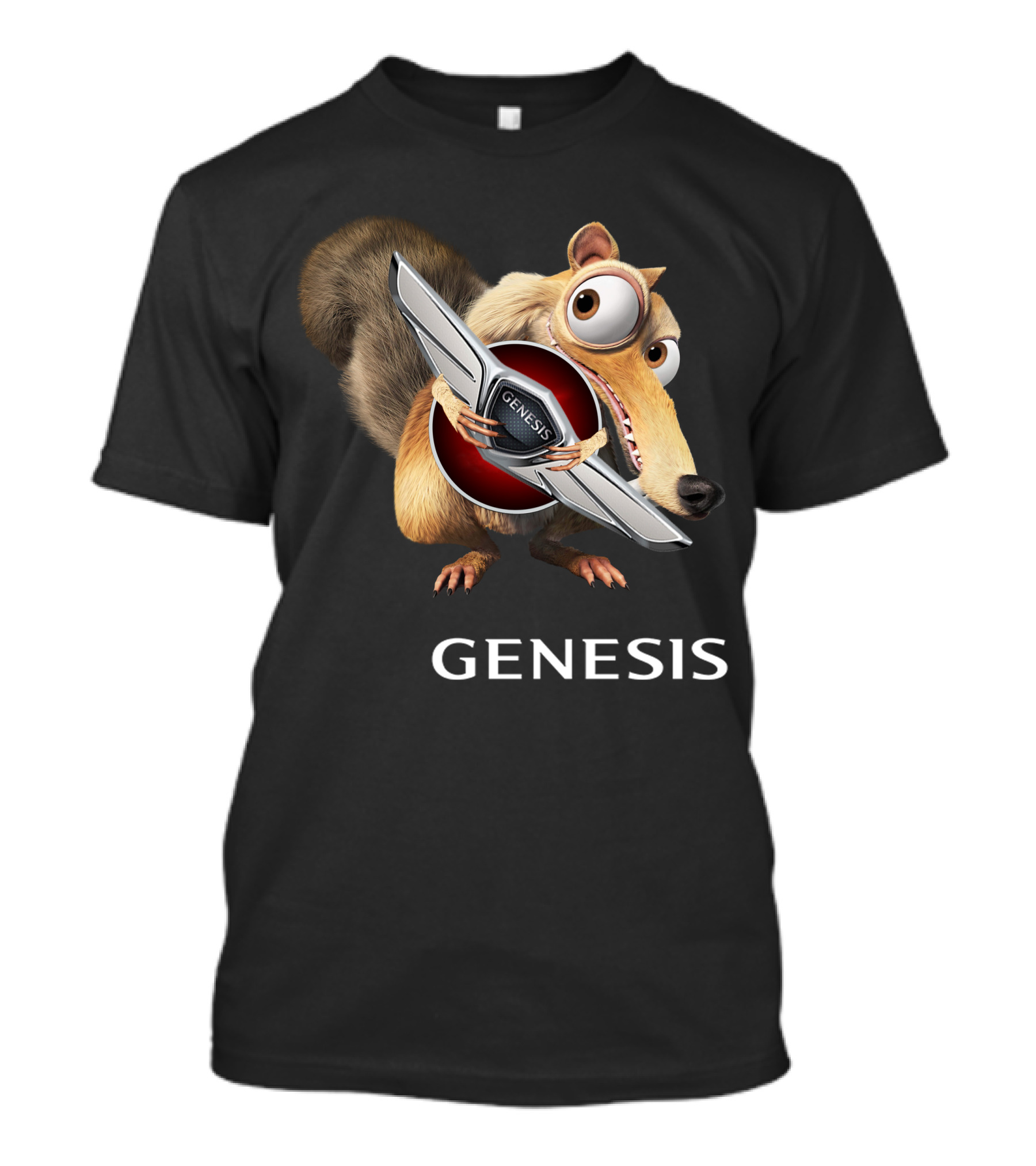 Ice Age Scrat Holding Genesis Car T-Shirt