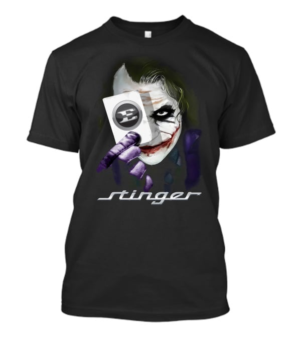 Stinger Joker Playing Card Face T-Shirt