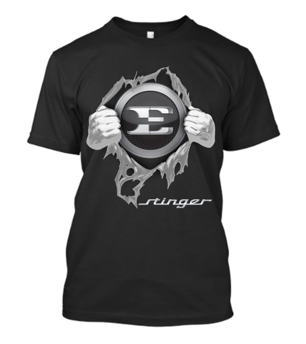 Stinger E Logo Emblem With Torn Surface T-Shirt