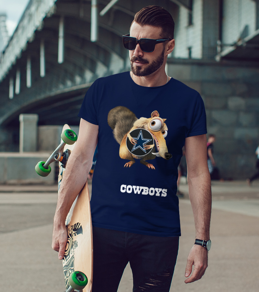 Cowboys Scrat Holding Star T-Shirt