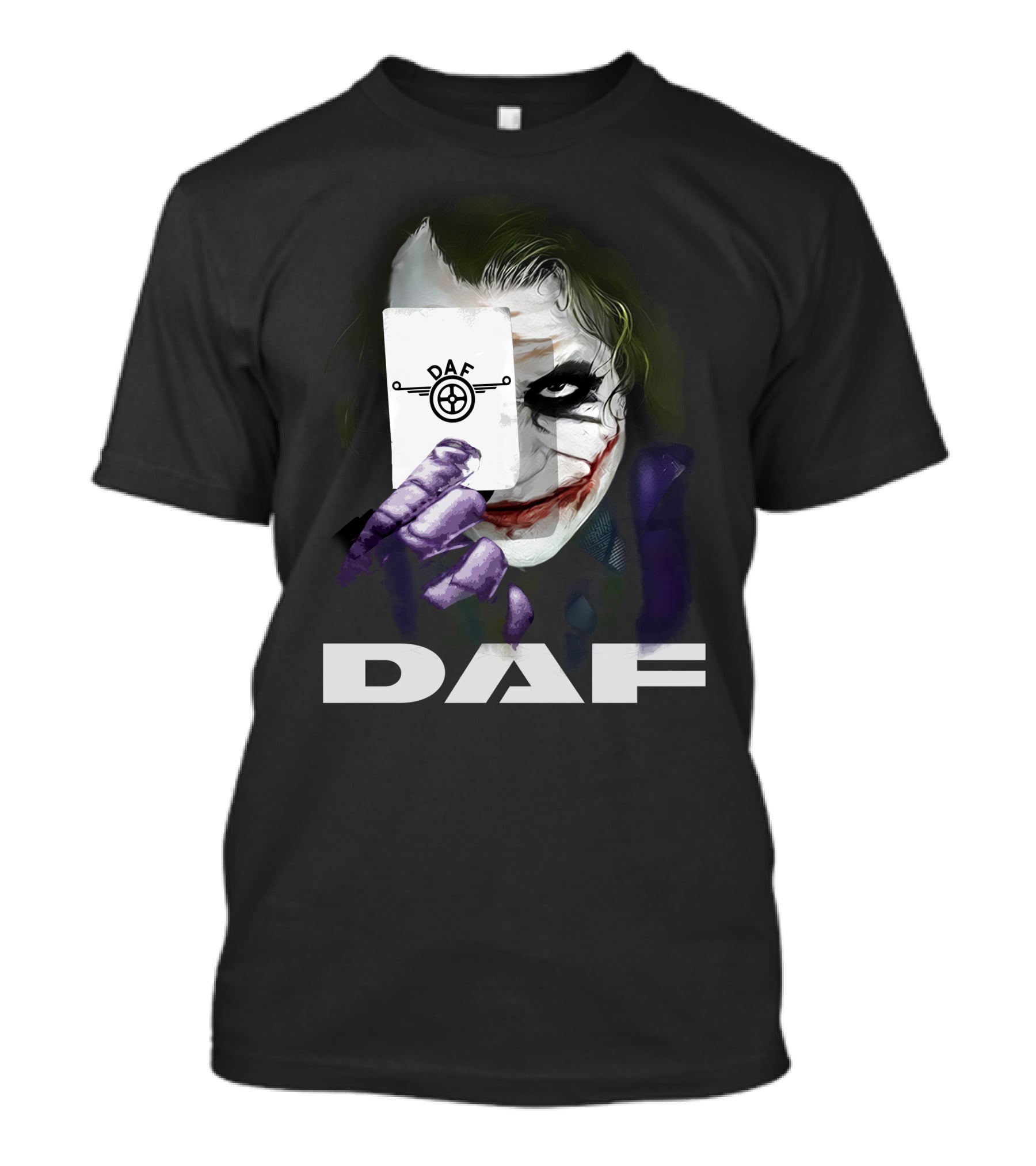 Daf Joker Card Face Iconic Style T-Shirt