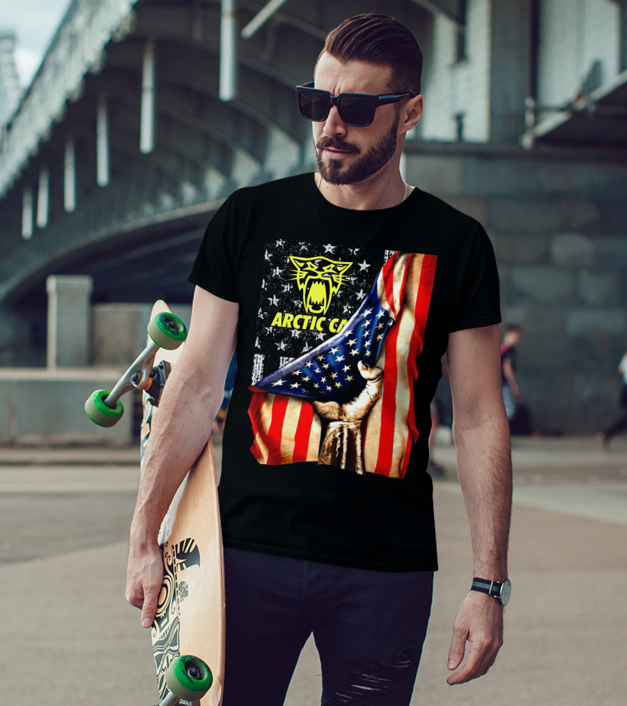Arctic Cat American Flag Fist T-Shirt