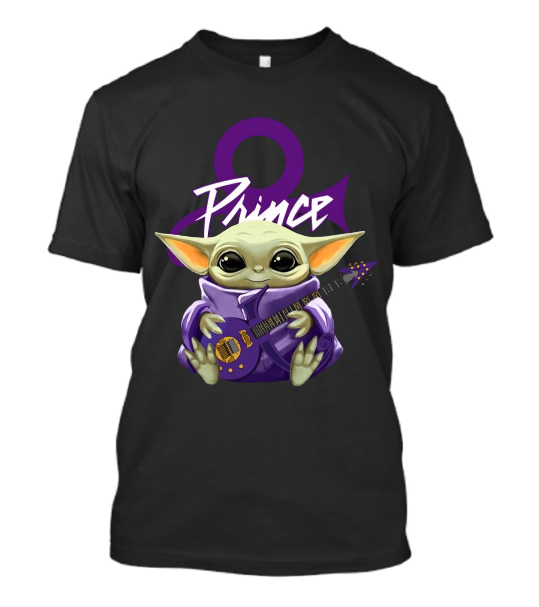 Prince Only Today Baby Alien With Purple Guitar And Symbol T-Shirt