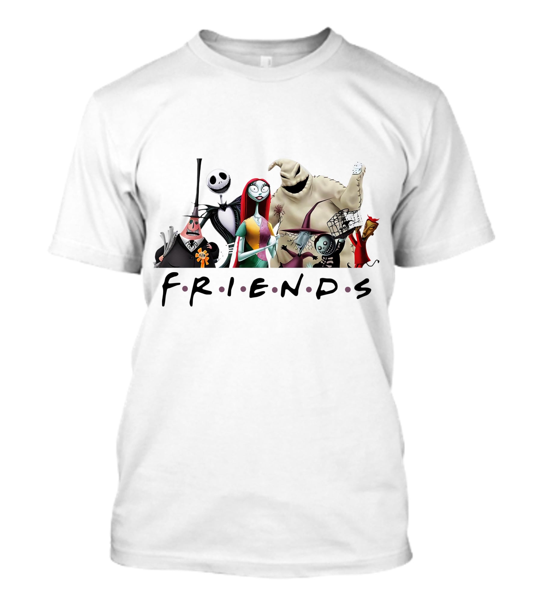 Friends Nightmare Before Christmas Characters ZN746 T-Shirt