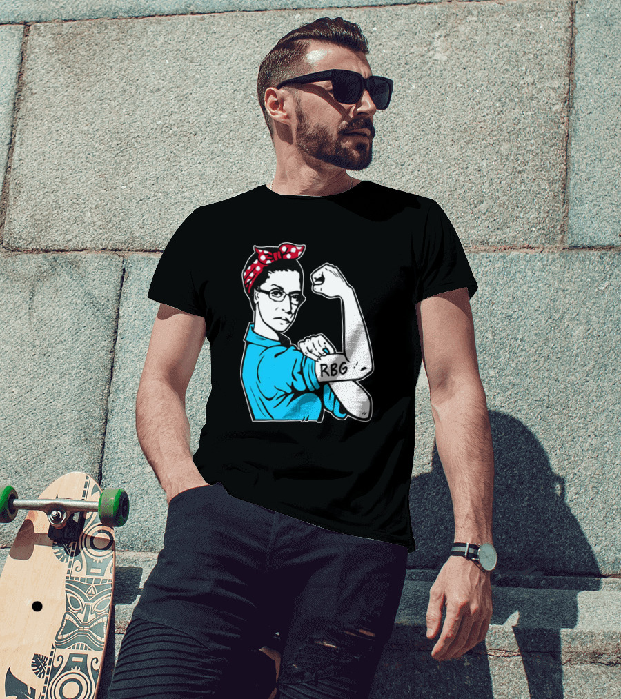 RBG Unbreakable Ruth Bader Ginsburg Feminist Icon Dissent Rosie The Riveter T-Shirt