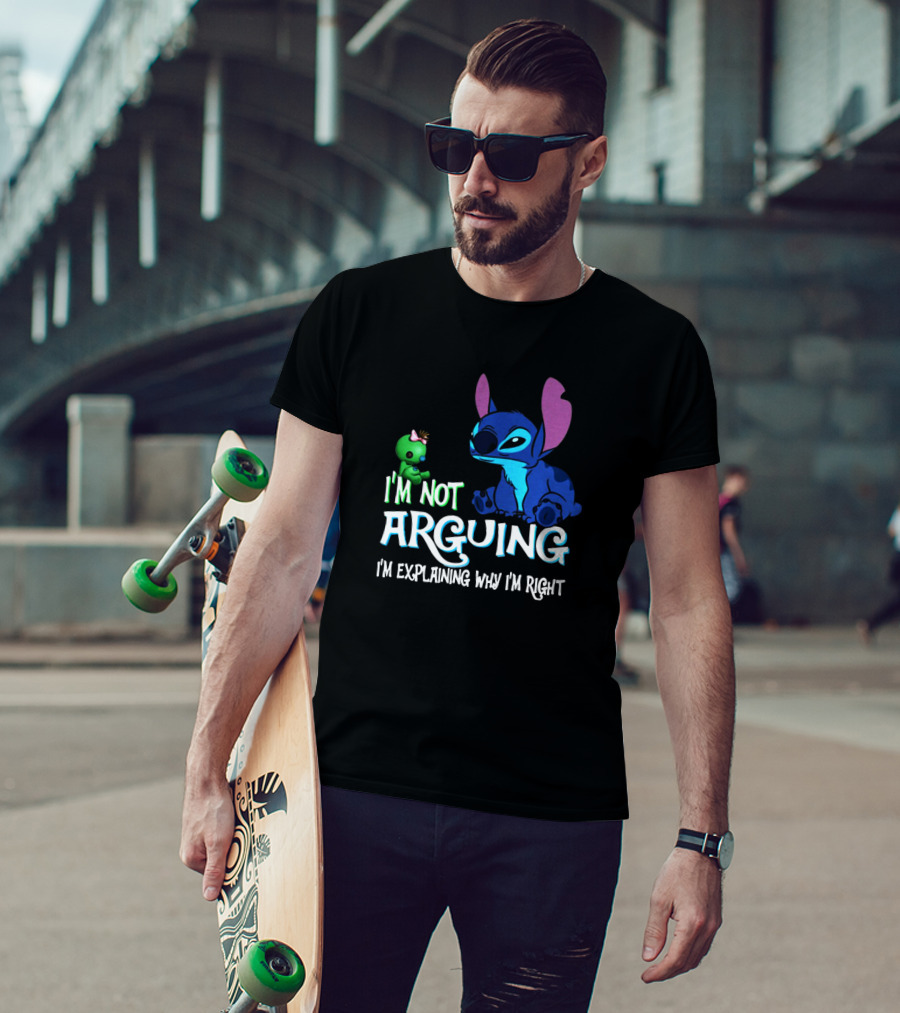 I'm Not Arguing Stitch And Scrump Explaining Why I'm Right T-Shirt