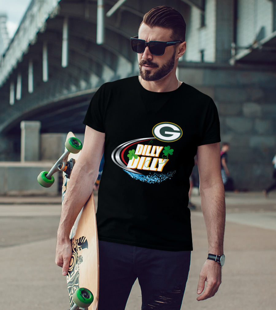 Green Bay Packers Dilly Dilly Clover Splash T-Shirt
