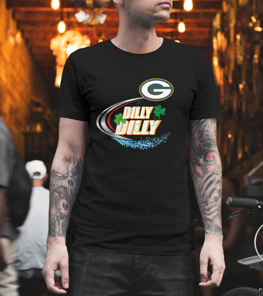 Green Bay Packers Dilly Dilly Clover Splash T-Shirt