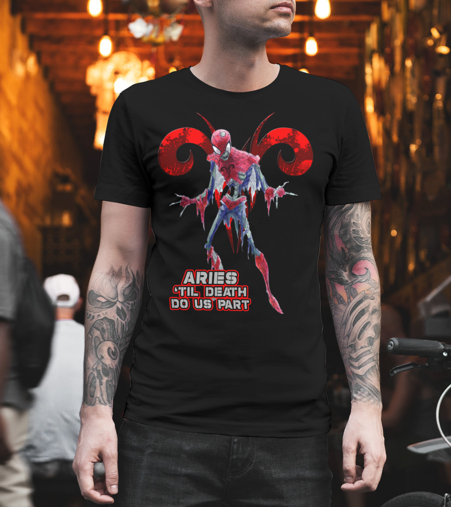 Spiders Aries 'Til Death Do Us Part Marvel Fans T-Shirt