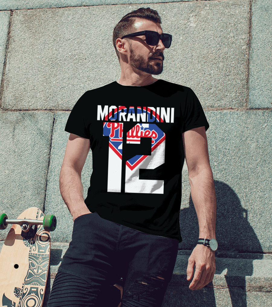 Morandini 12 Philadelphia Phillies 1993 Baseball Team Retro T-Shirt