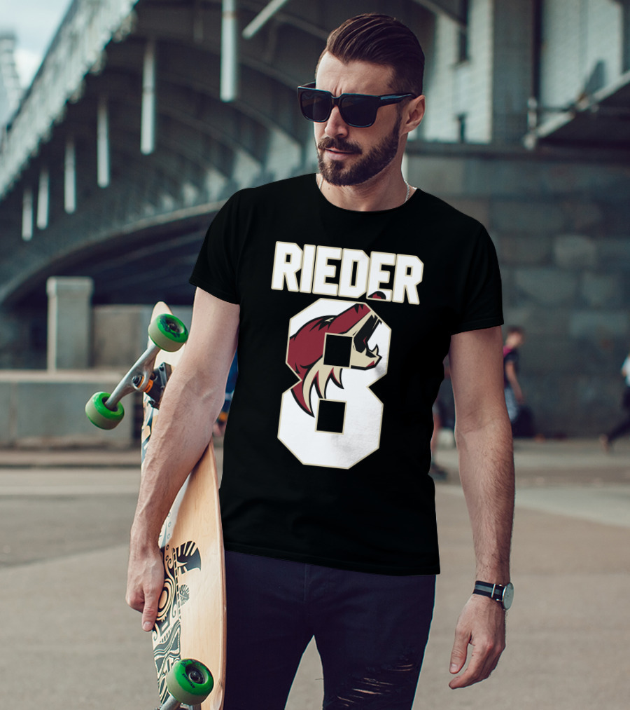 Arizona Coyotes Tobias Rieder Number 8 NHL Team T-Shirt