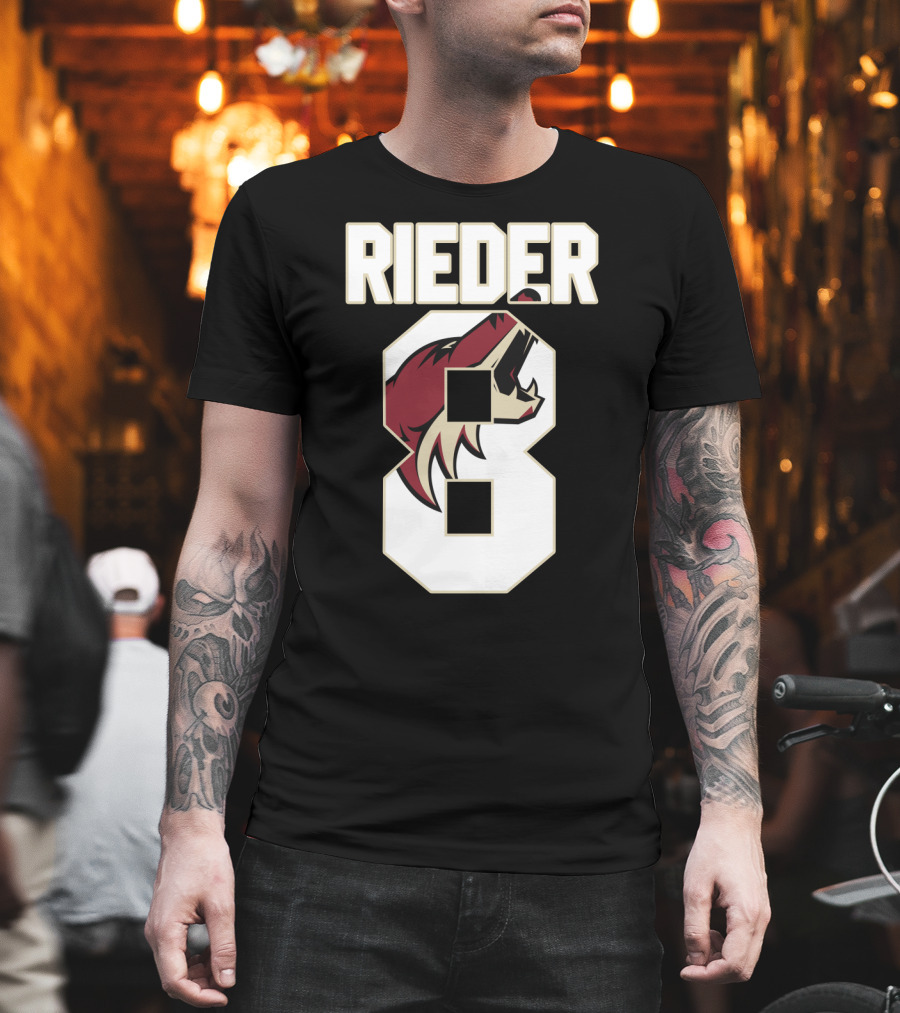 Arizona Coyotes Tobias Rieder Number 8 NHL Team T-Shirt