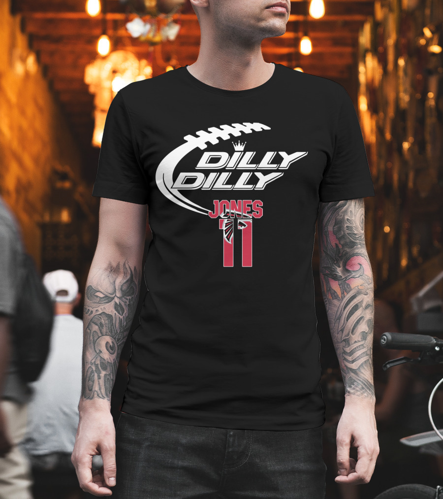 Atlanta Falcons Jones 11 Dilly Dilly Football T-Shirt