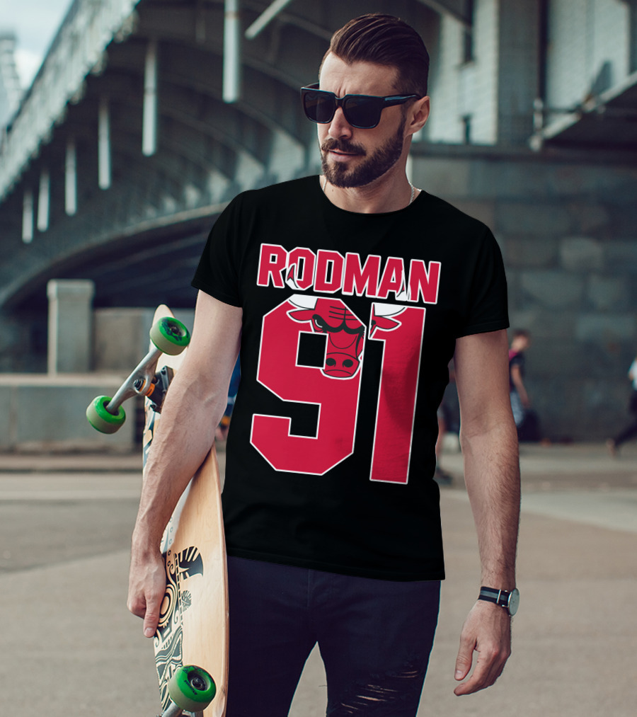 Rodman 91 Chicago Bulls T-Shirt