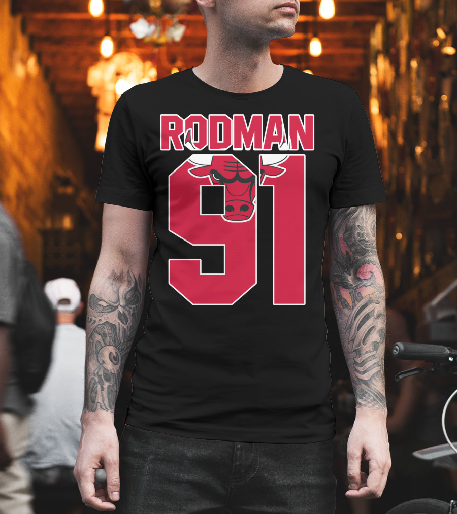 Rodman 91 Chicago Bulls T-Shirt