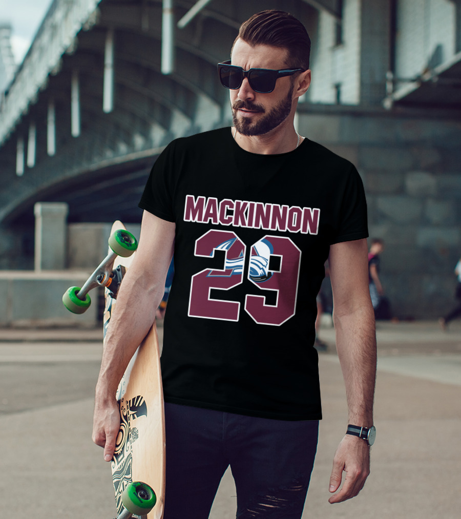 Colorado Avalanche Nathan MacKinnon 29 NHL T-Shirt