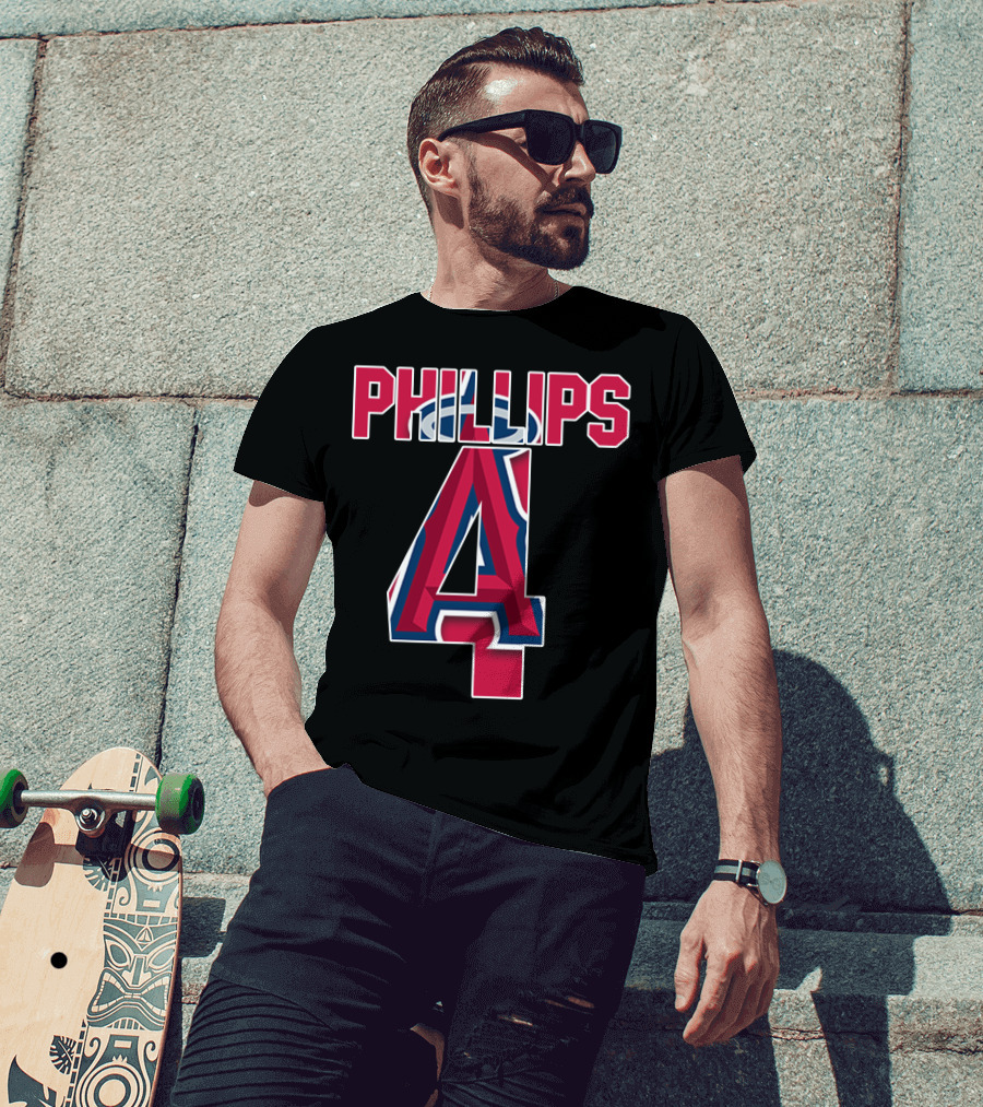Phillips 4 Los Angeles Angels Baseball Team T-Shirt