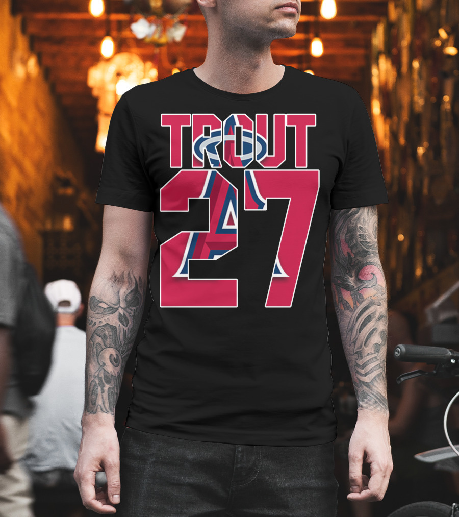 Trout 27 Los Angeles Angels T-Shirt