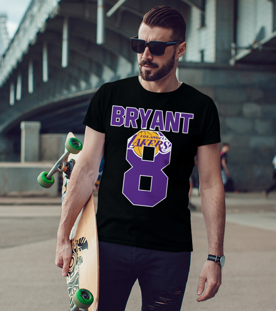 Bryant 8 Los Angeles Lakers Basketball T-Shirt