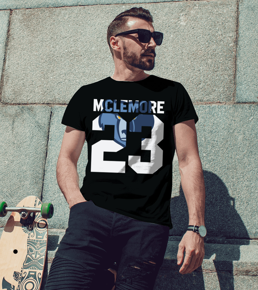 Memphis Grizzlies Ben Mclemore 23 Number T-Shirt