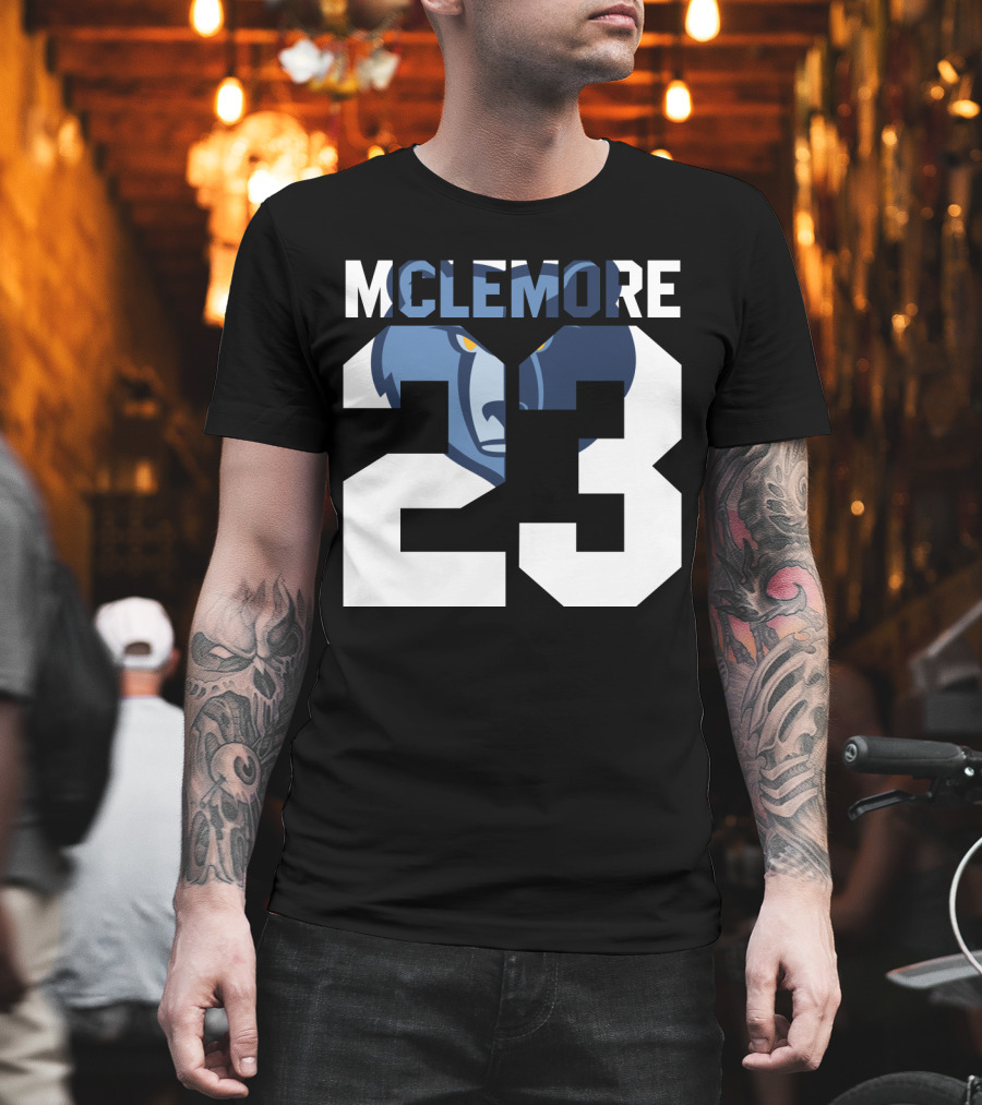Memphis Grizzlies Ben Mclemore 23 Number T-Shirt