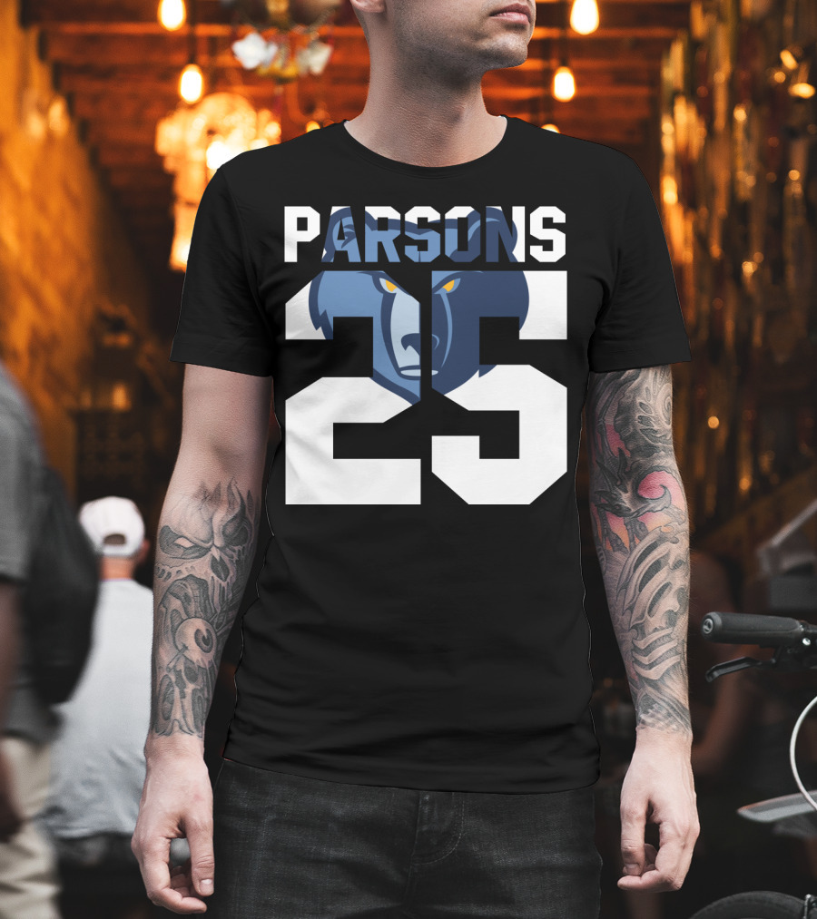 Parsons 25 Memphis Grizzlies Bear T-Shirt