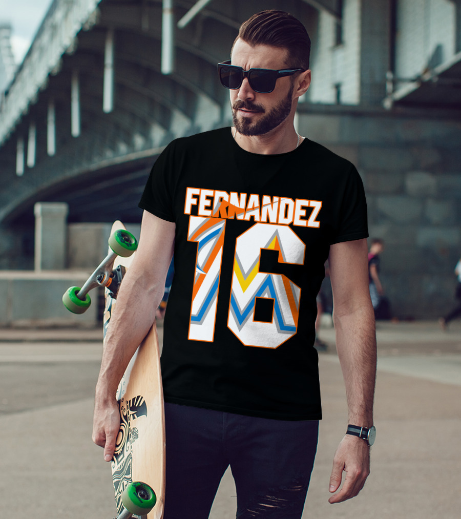 Fernandez 16 Miami Marlins T-Shirt