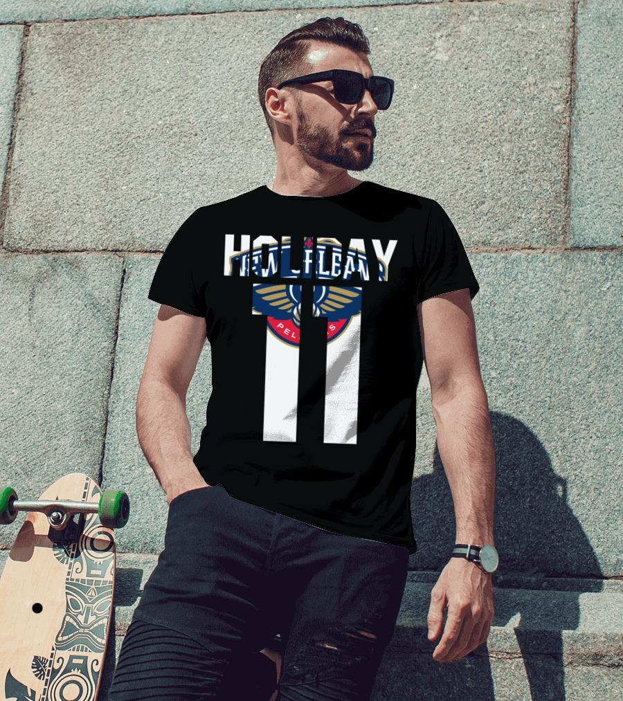 New Orleans Pelicans Holiday 11 Nba Tee Jrue Holiday T-Shirt