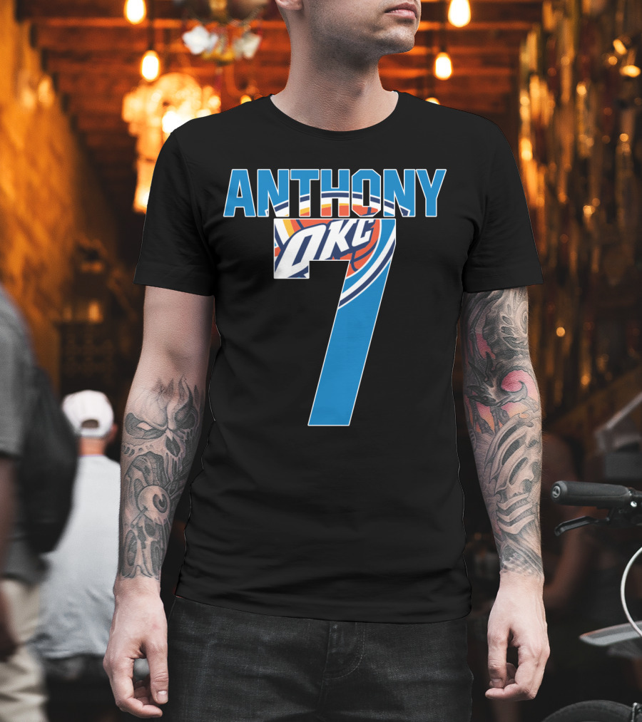 Oklahoma City Thunder Carmelo Anthony 7 Nba Okc T-Shirt