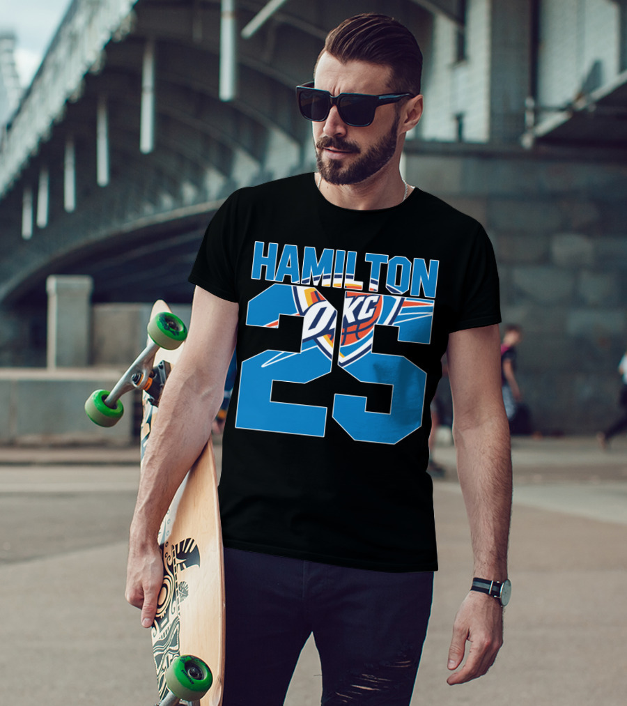 Oklahoma City Thunder Hamilton 25 Okc Nba T-Shirt