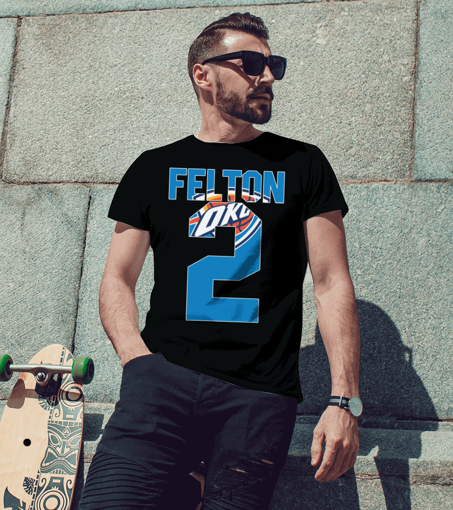 Oklahoma City Thunder Raymond Felton 2 Nba Okc Basketball T-Shirt